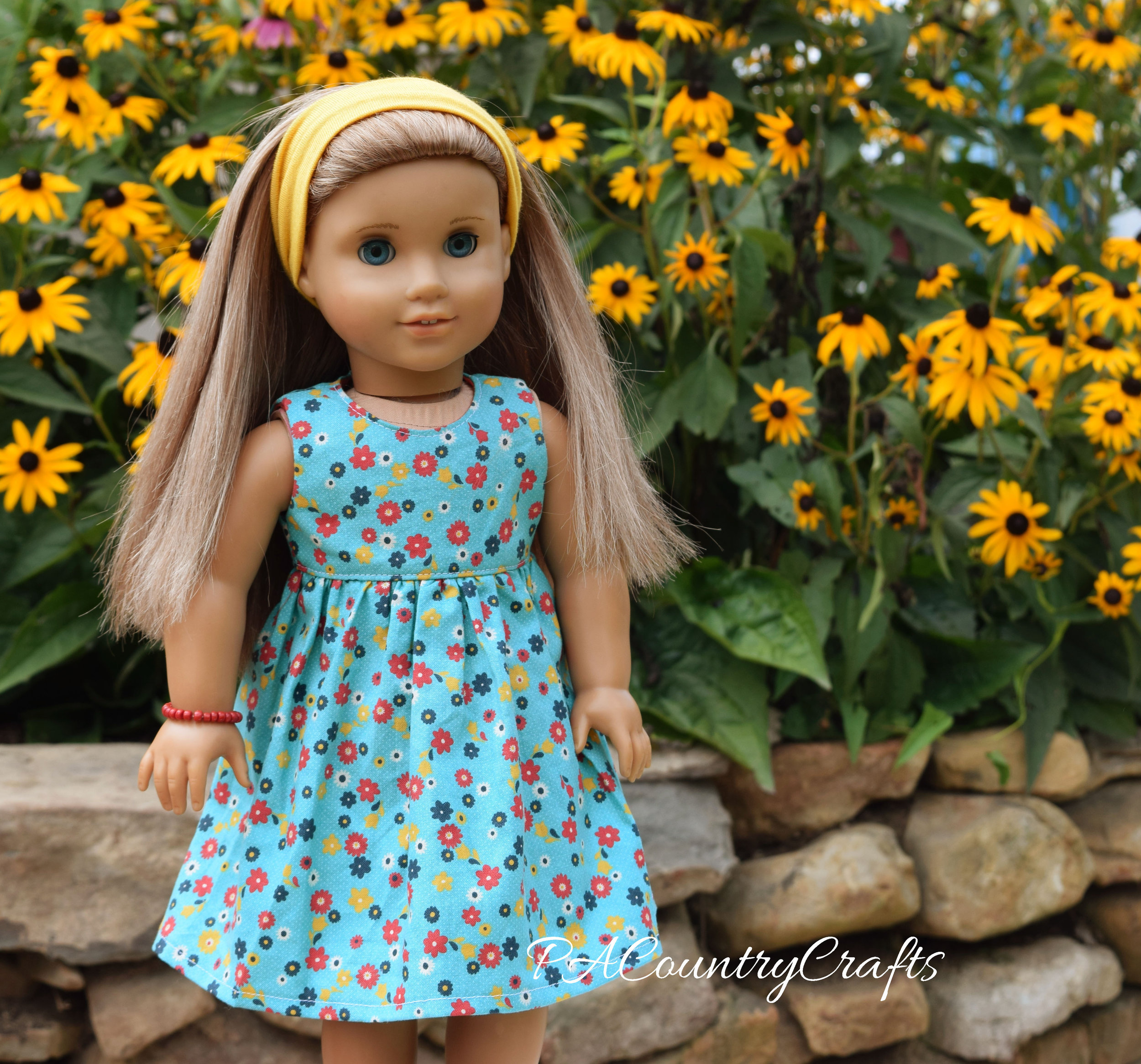 Fall American Girl Doll Dress
