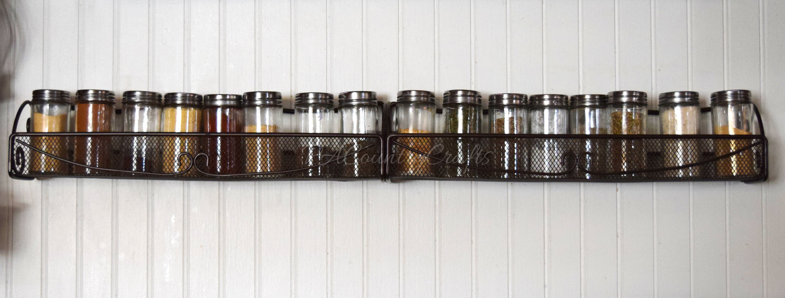 simple wall spice rack