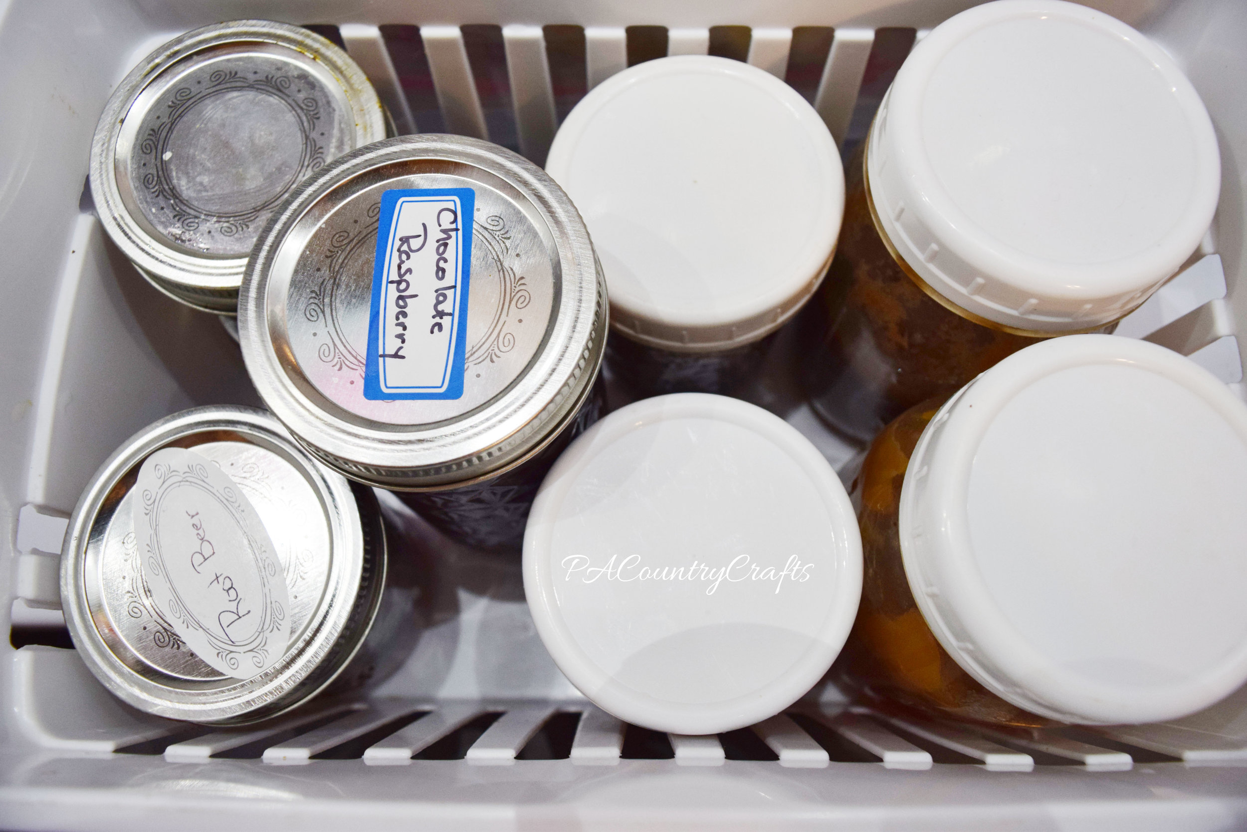 how to organize jelly jars