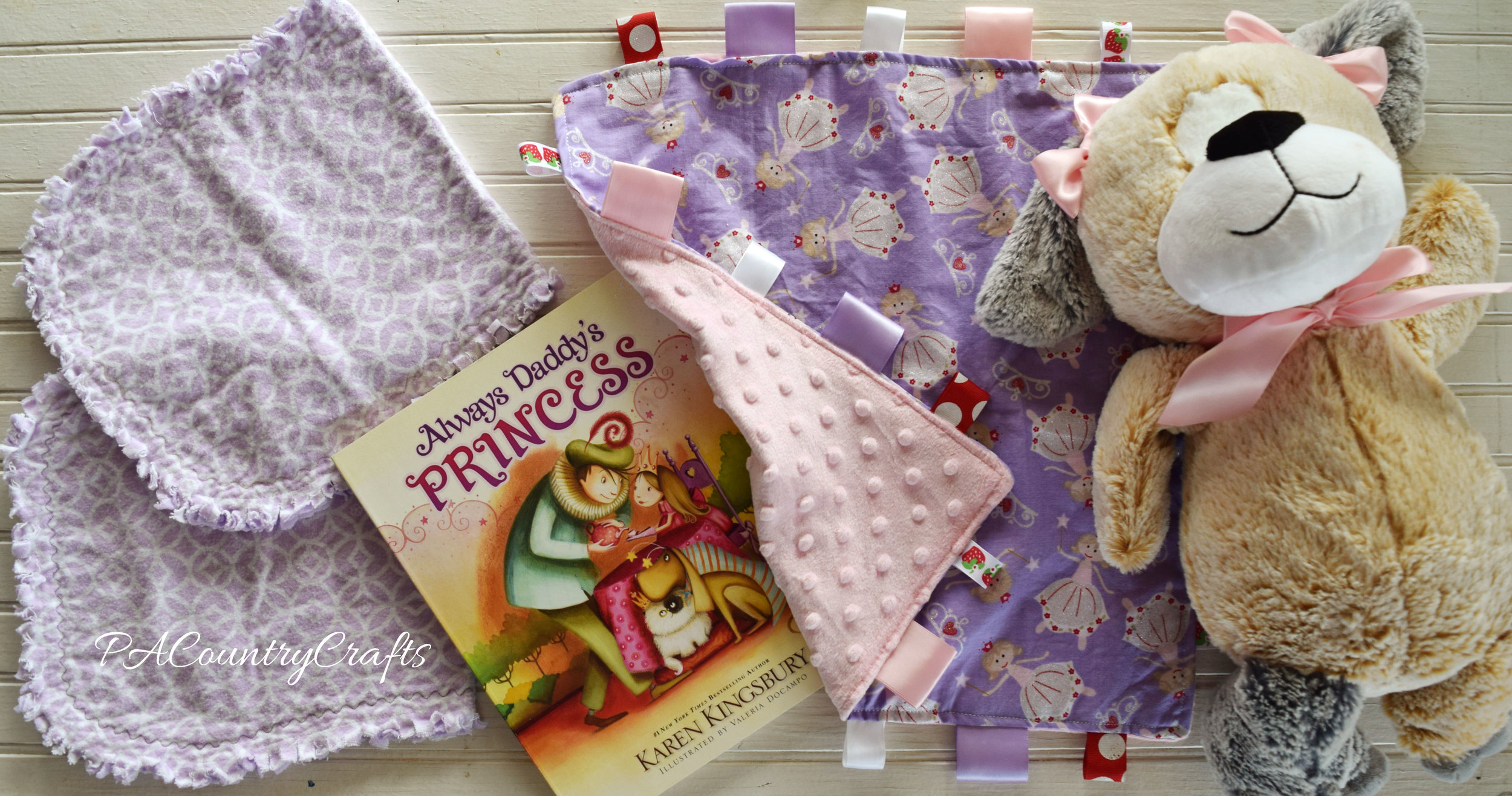 Purple princess theme DIY baby shower gift