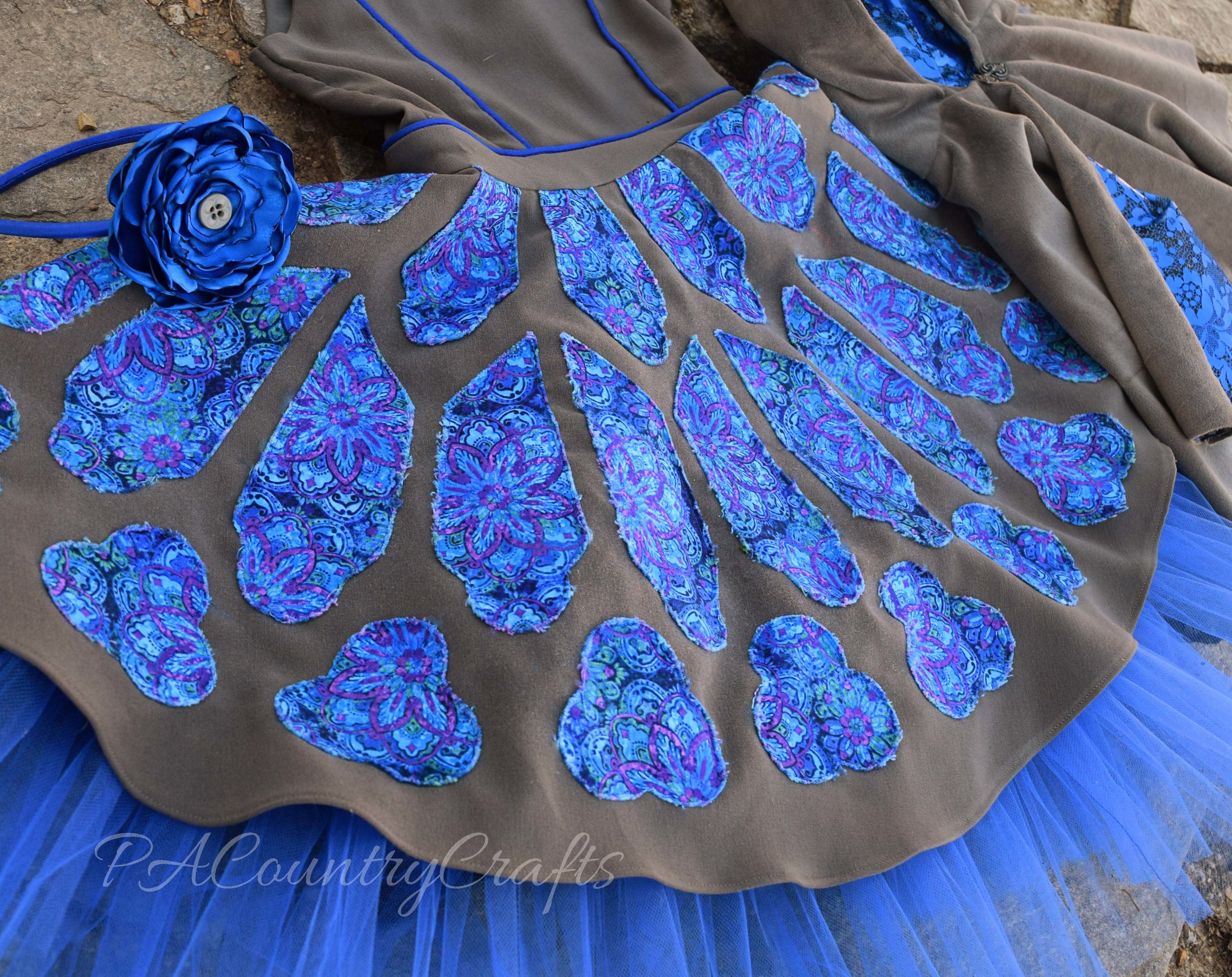stained glass applique dress
