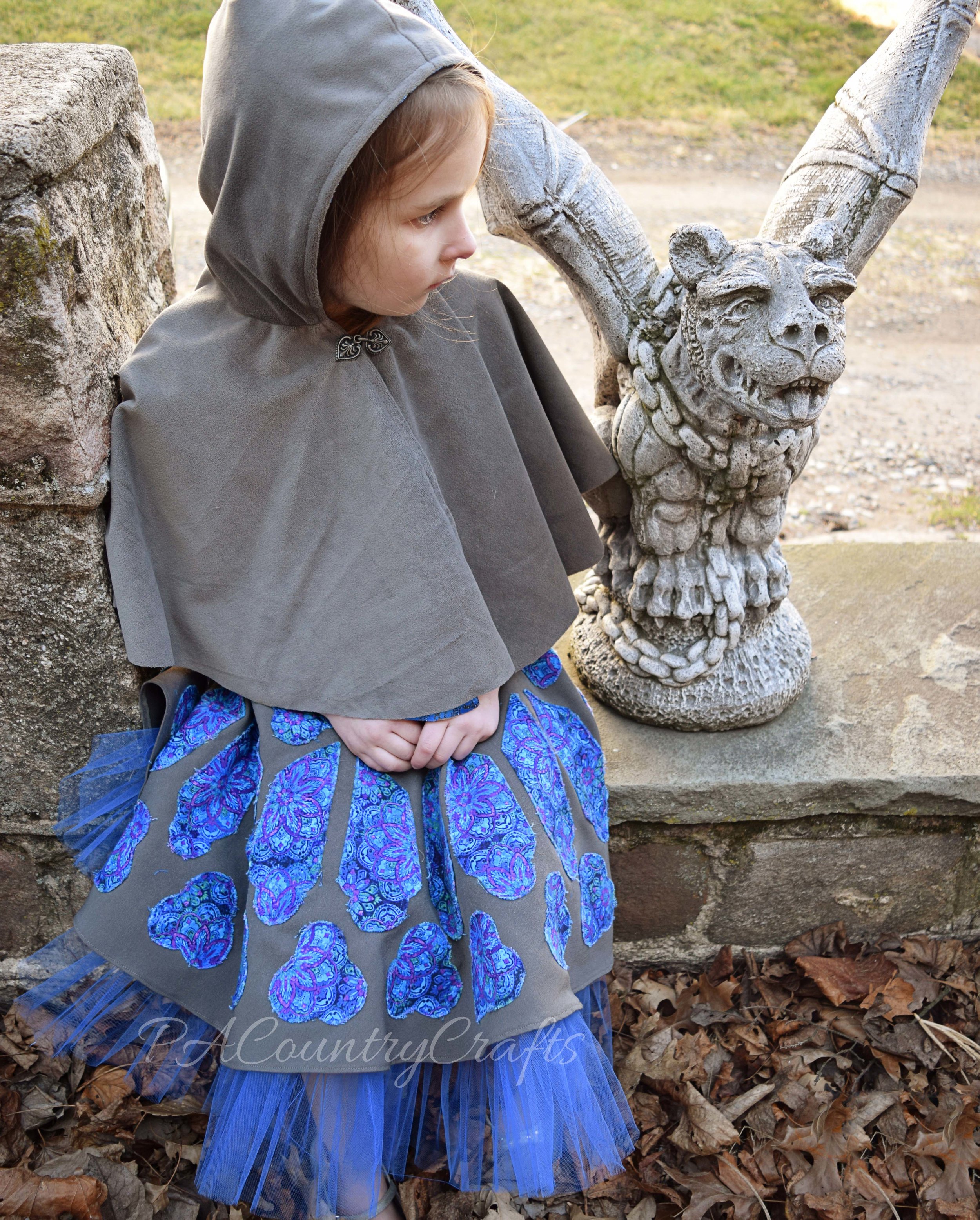 reversible hooded cape