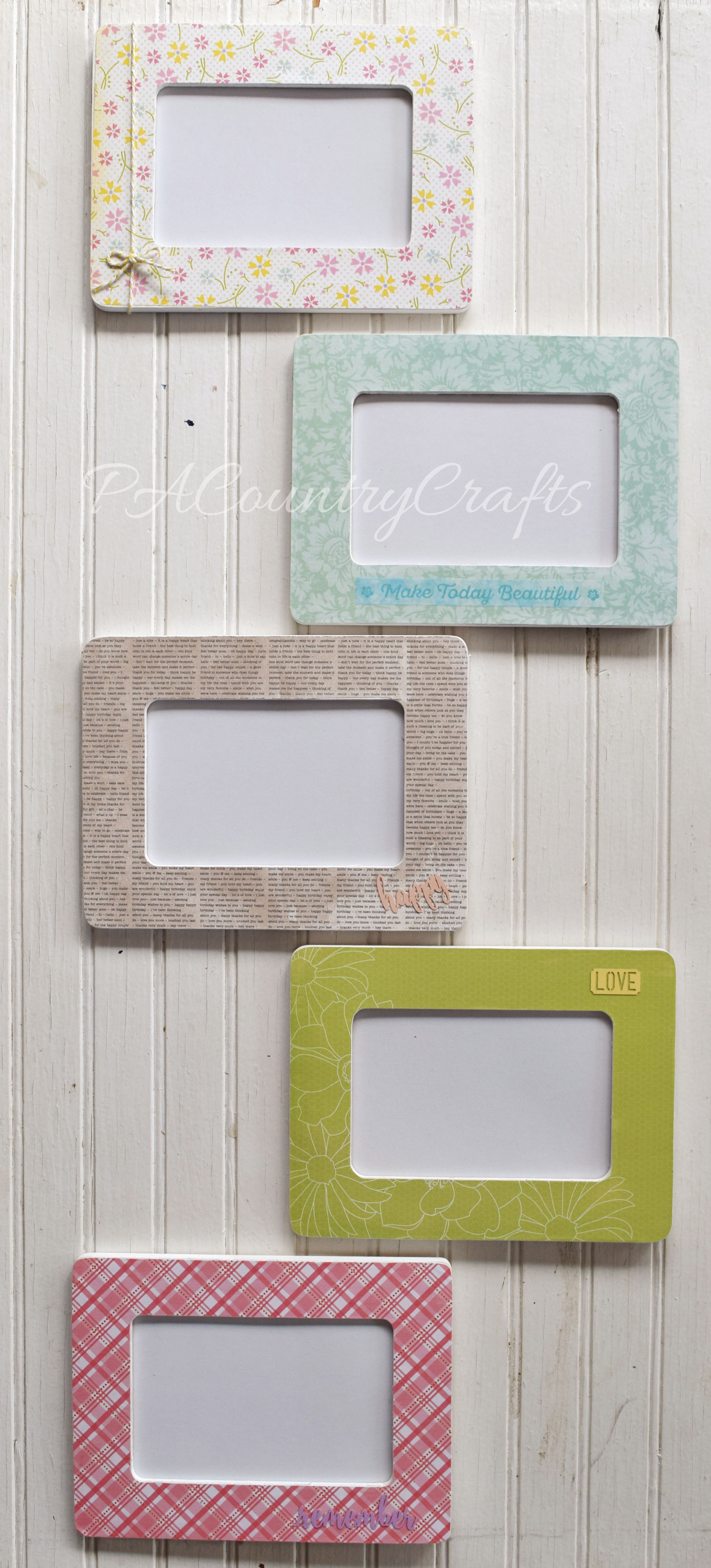 Cute and easy MOPS craft with picture frames!