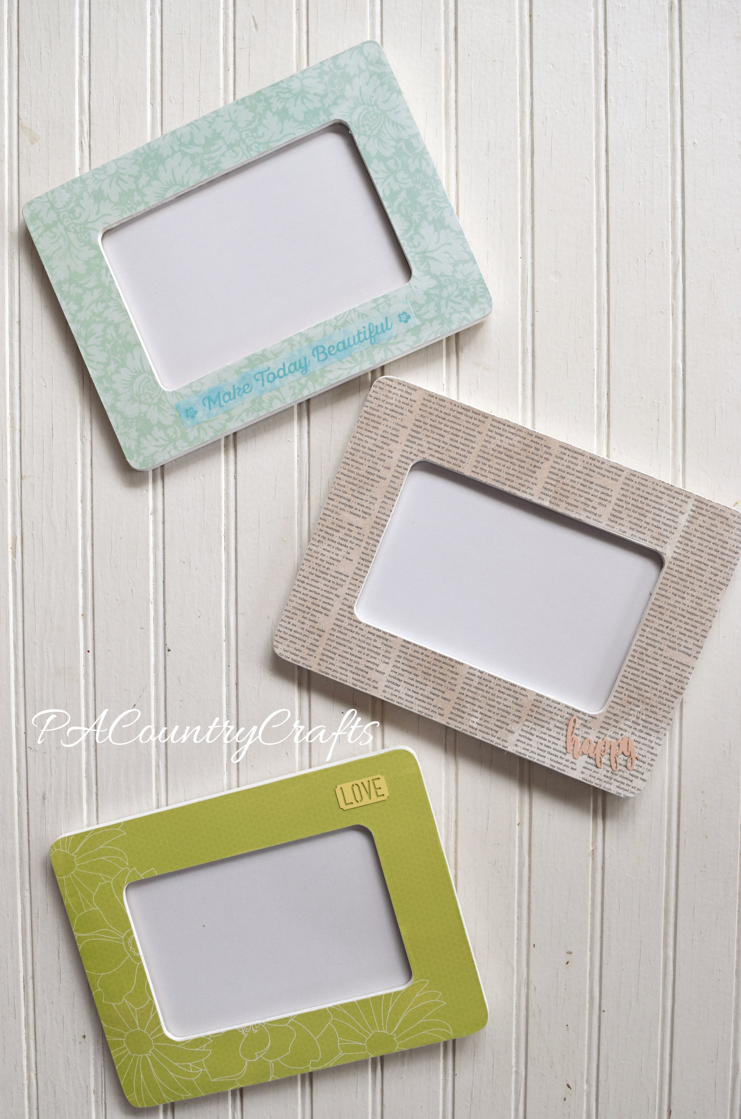 Scrapbook Paper Picture Frame Tutorial — PACountryCrafts