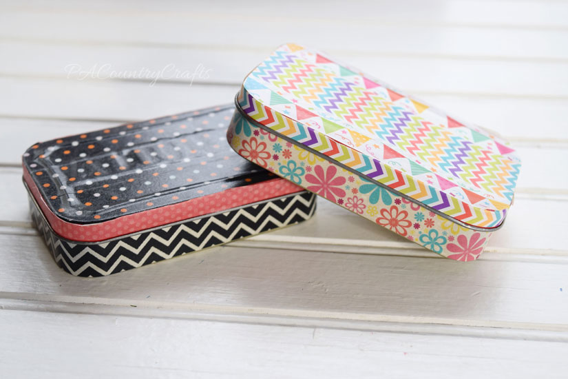 washi tape covered altoid tins - so easy and cute!