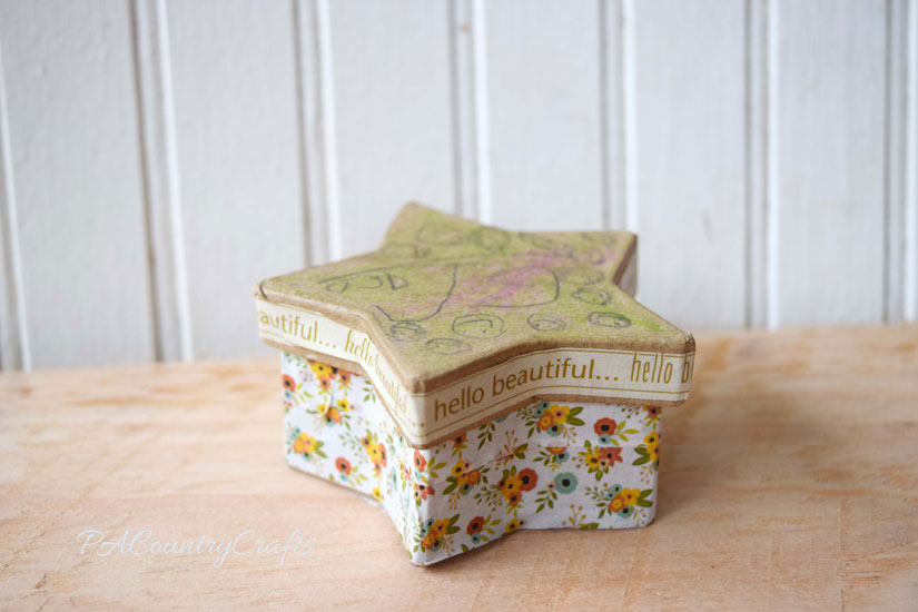 Cover boxes with washi tape- easy kids craft!