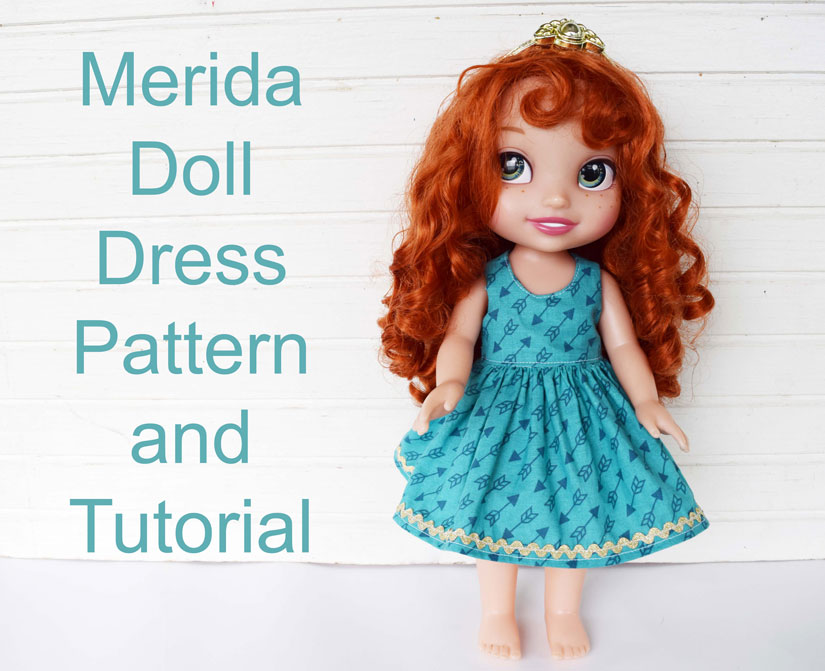 free pattern and tutorial for a 14" doll dress