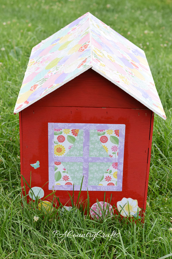 Cute kids craft using paint, scrapbook paper, and mod podge!