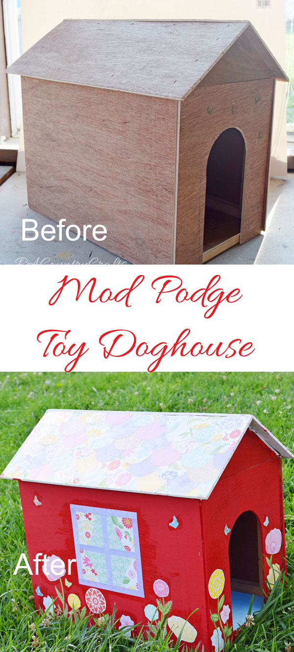 Wow! Look at this toy doghouse makeover!
