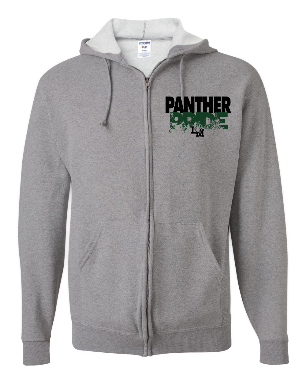 panthers full zip hoodie