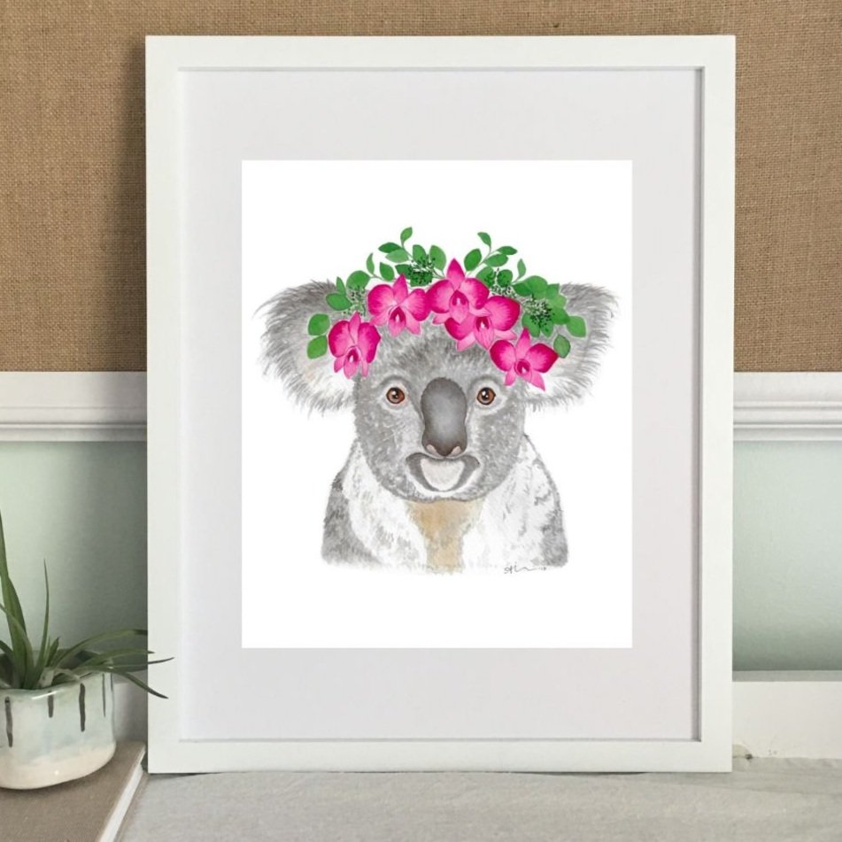 Koala Art Print — Amy Richards Illustration
