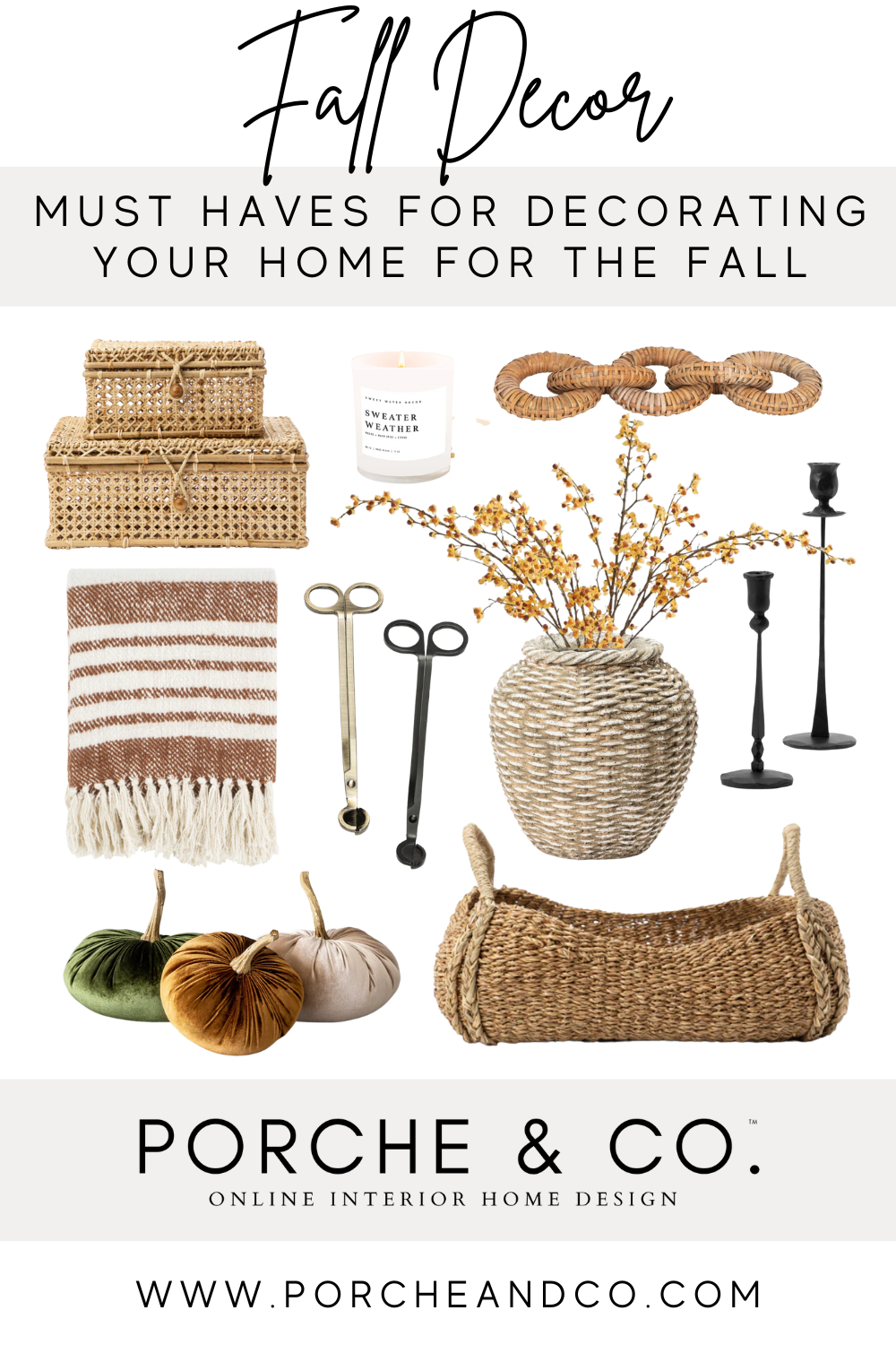 Fall Decor Must Haves :: Our Favorite Fall Picks for Your Home — Porche &  Co.