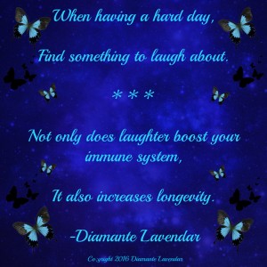 Find Something To Laugh About by Diamante Lavendar
