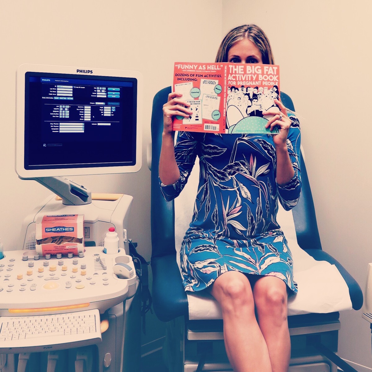 Ellie's obgyn | The Big Fat Activity Book for Pregnant People | Jordan Reid | Erin Williams, Illustrator, Cancer Research Specialist, Writer | Host Ellie Knaus | Atomic Moms Podcast | Motherhood |