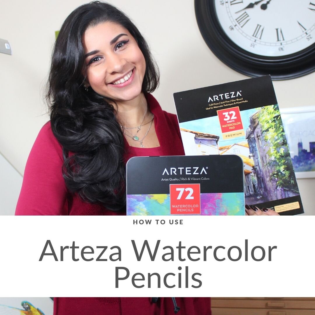 How to: Use Arteza Expert Watercolor Pencils & Premium Watercolor Pad — Pet  Portraits by Sema Martin
