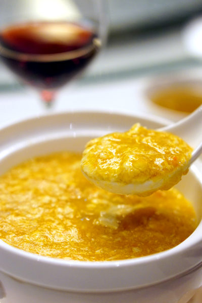 Shisen Hanten by Chen Kentaro, Mandarin Orchard Singapore - Foie Gras Chawanmushi with Crab Roe Soup