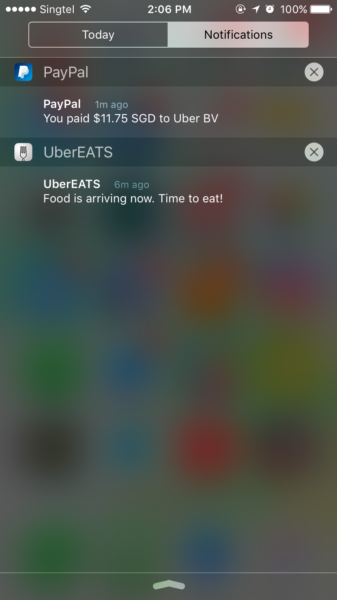 UberEATS Singapore - Payment Upon Delivery