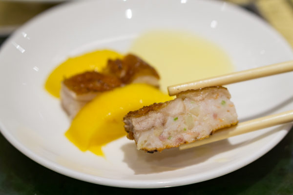 Chinese New Year 2017 at Li Bai, Sheraton Towers Singapore - Deep Fried Stuffed Chicken with Prawn Paste, served with Mango 2