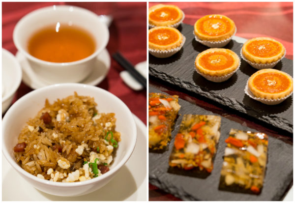 Chinese New Year 2017 at Wan Hao Singapore Marriott Tang Plaza Hotel - Wok Fried Glutinous Rice, Chilled Osmanthus Jelly and Deep-fried Nian Gao Pancake with Yam Paste