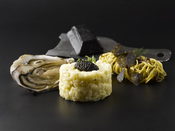 Il Cielo Hilton Singapore - Calvisius Caviar Promotion - Acquerello Risotto with Oyster, Homemade Warm Angel Hair with Truffle