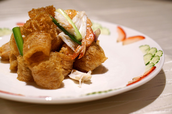 Tao Seafood - Asia Square - Stir Fried Fish Maw with Prawns