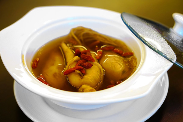Chinese New Year 2016 - Concorde Hotel Singapore Presidential Jade Suite Chinese New Year Set Dinner - Doubled Boiled Chicken Soup with Fish Maw, Dried Coral Clam, Morel Mushroom and Bamboo Pith