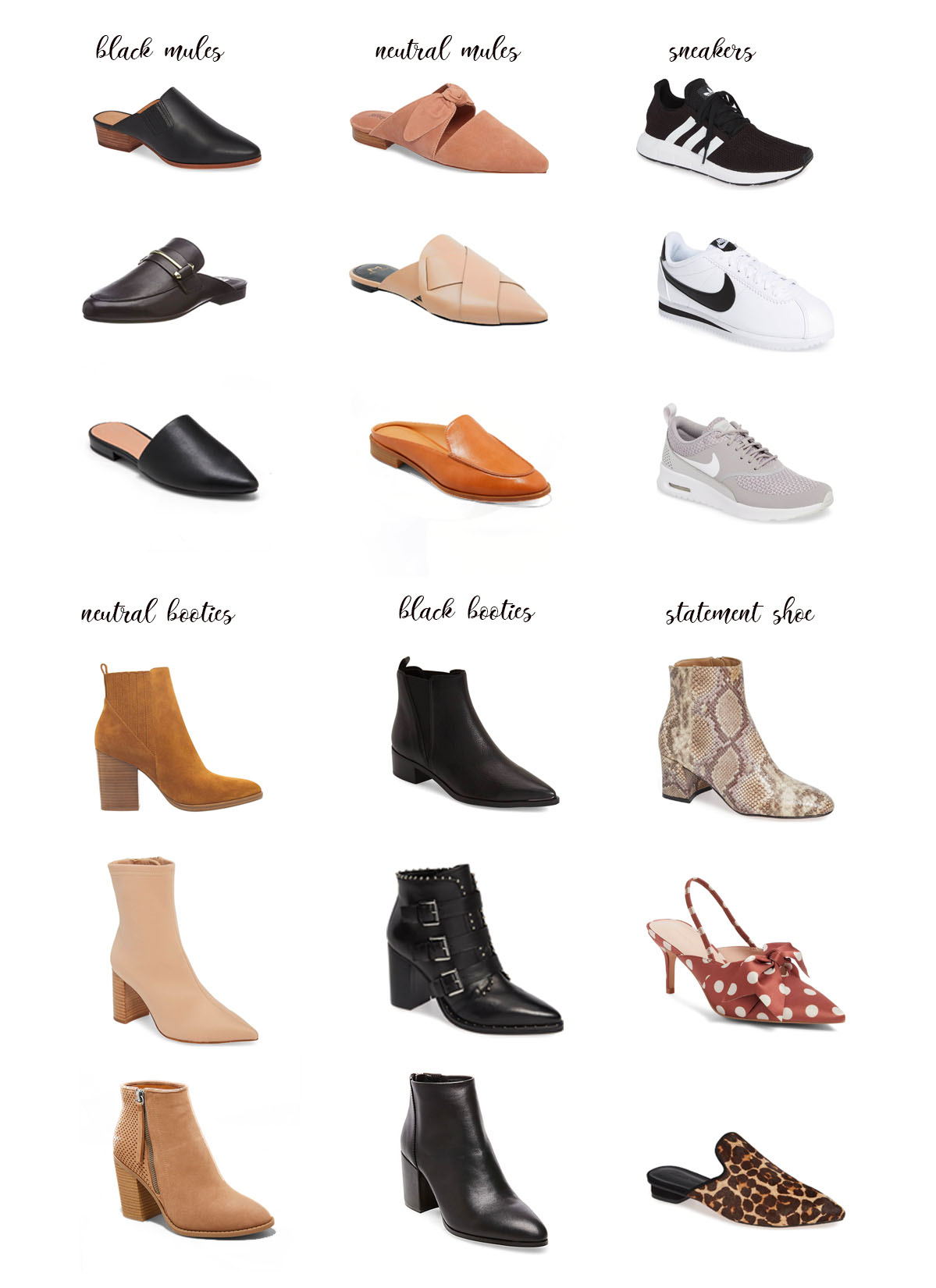 Wardrobe Essentials: Fall Shoes 
