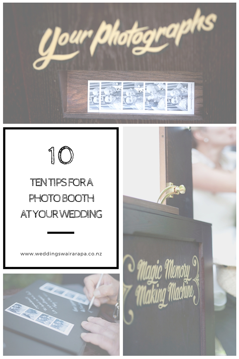 Ten Tips for a photo booth at your wedding