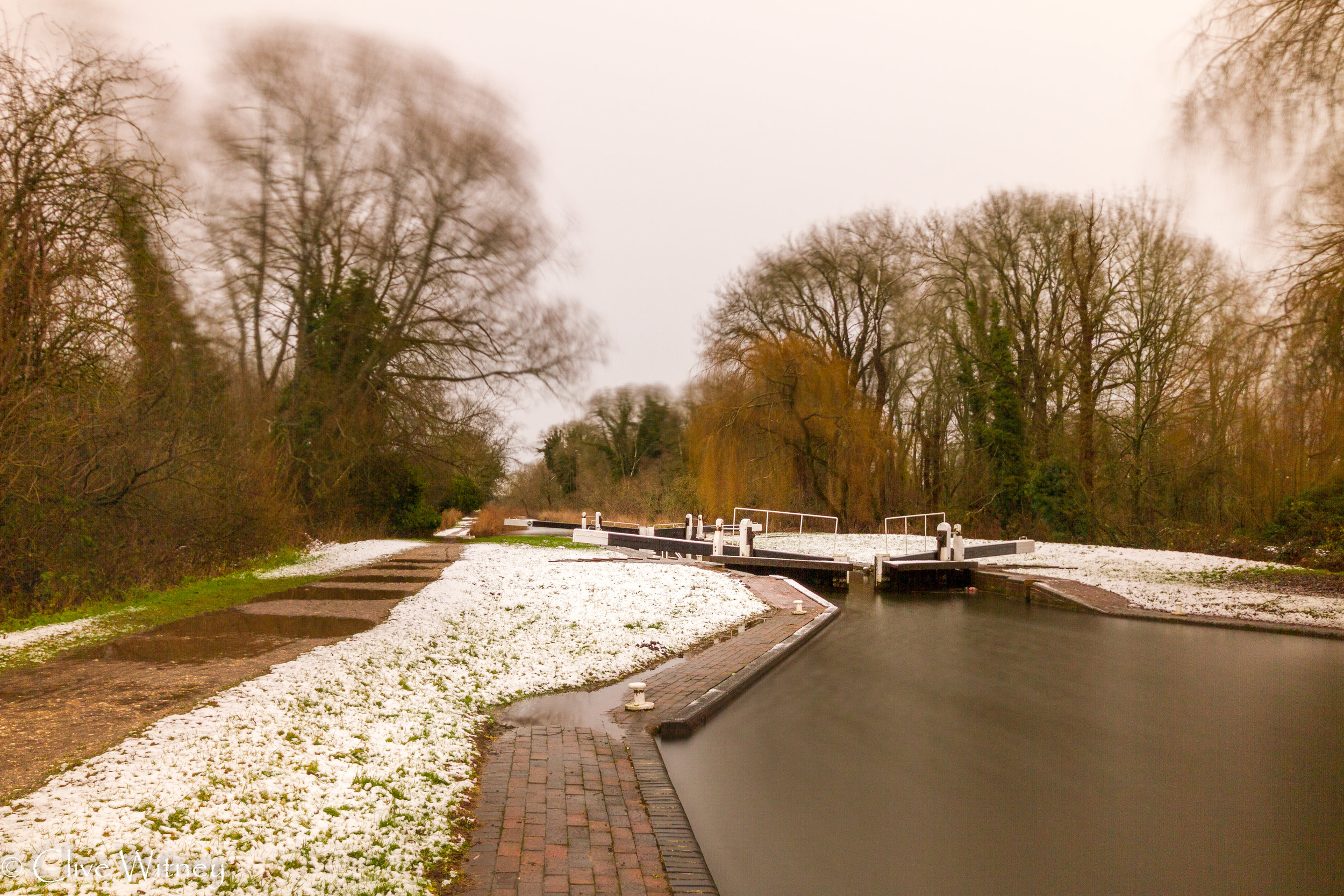 snow on the canal