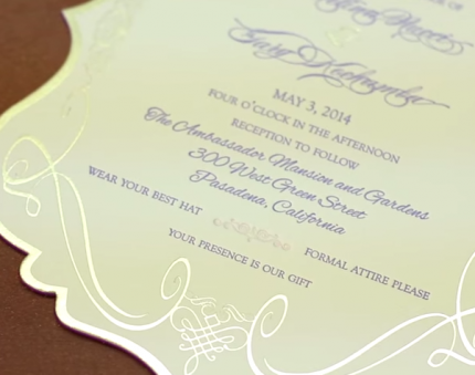formal dress code on wedding invitation