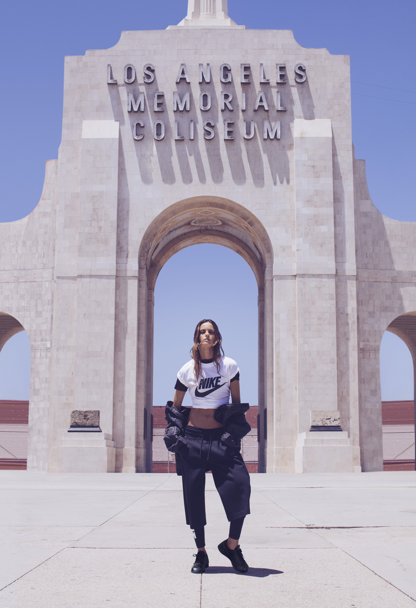 Iza Goulart in Los Angeles for the Nike Beautiful X Powerful Collection.