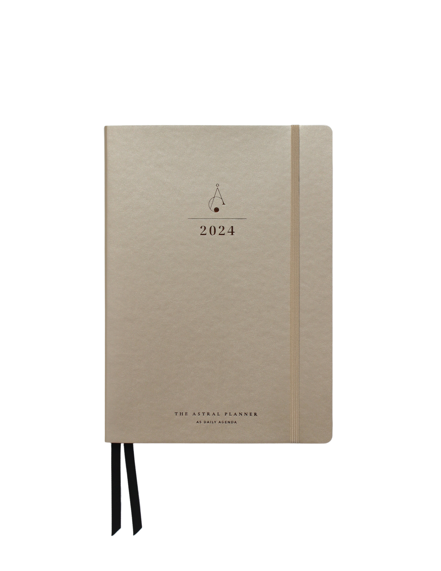 2024 A5 Daily Agenda in Cream Vegan Leather — The Astral Planner