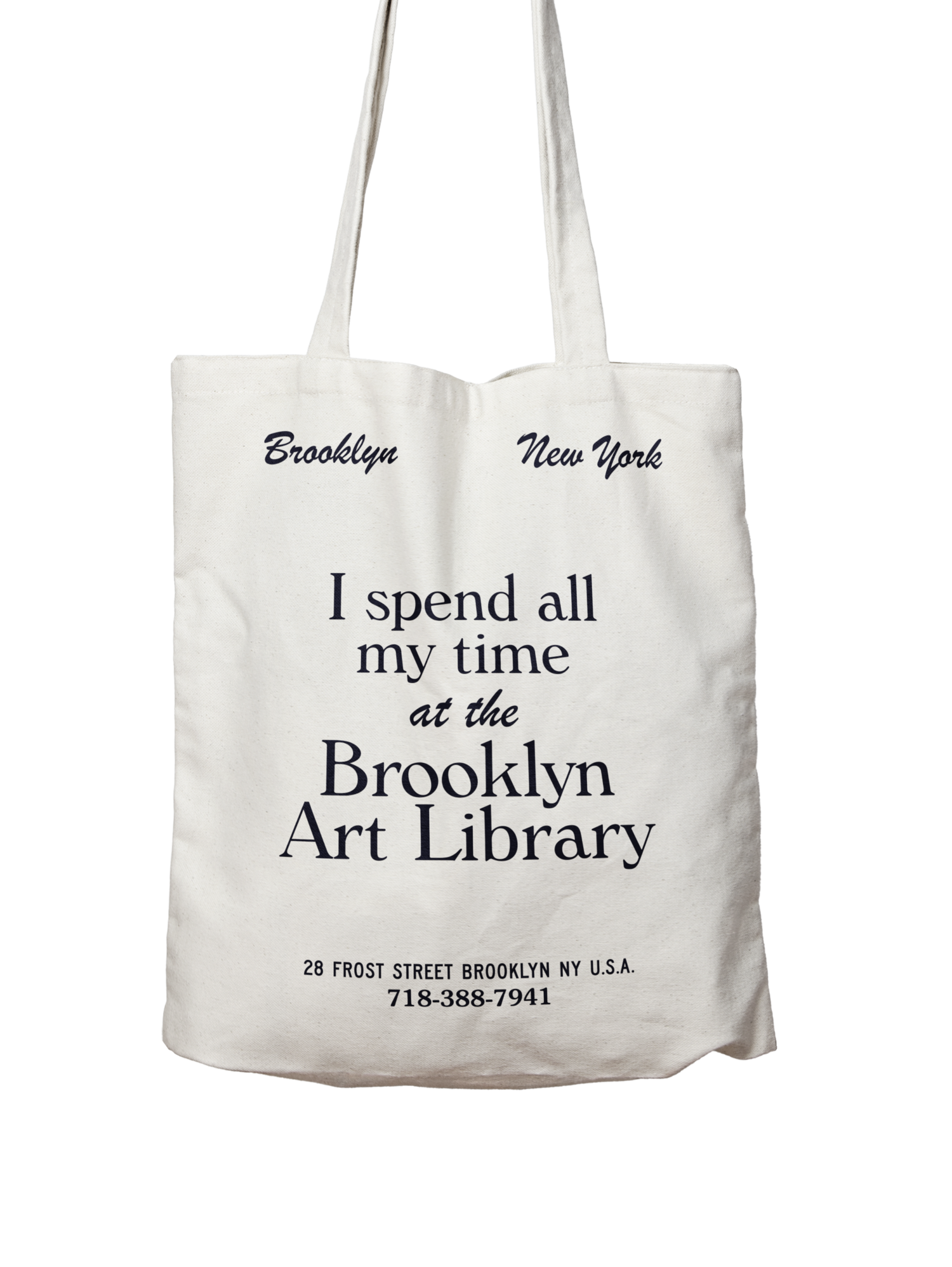 I spend all my time at the Brooklyn Art Library Tote Bag! — Brooklyn Art  Library / The Sketchbook Project