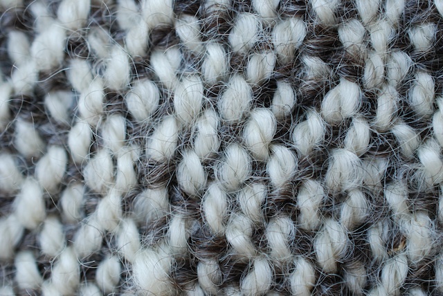 Close up of wool yarn