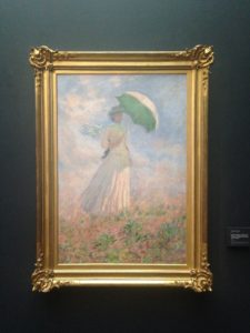 Monet's "Woman with a Parasol" at the Musée d'Orsay. Image: Garrett Hinck.