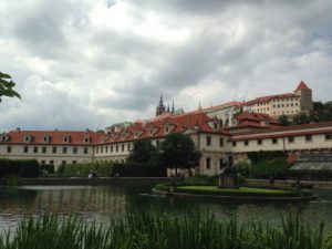 View of Prague Castle from the Wallenstein Palace Gardens. Image: Garrett Hinck.