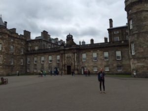 The outside of Holyrood Palace (you aren’t allowed to take pictures inside). Image: Hannah Everett. 
