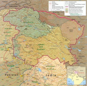 Wikipedia: The contested area of Jammu and Kashmir