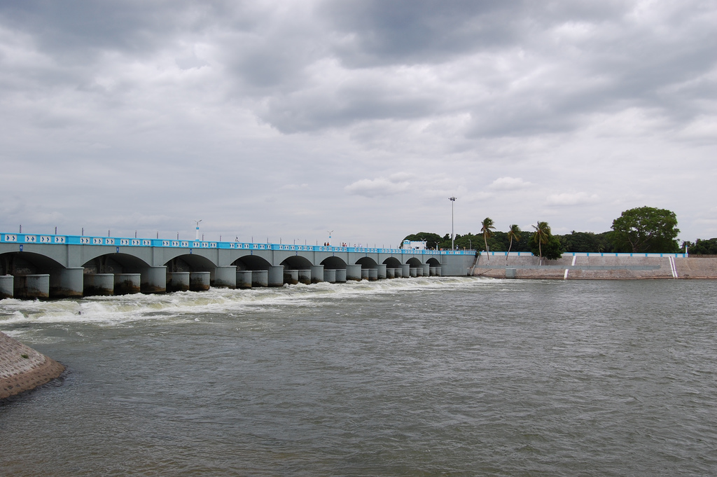 Source: Wikimedia Commons Ancient Kallanai Dam on the Cauvery River.