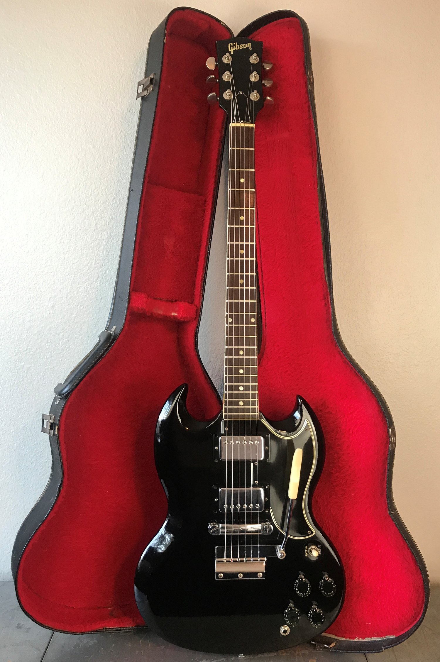 1965 Gibson SG Special Ebony Refinished Patent Number Humbuckers