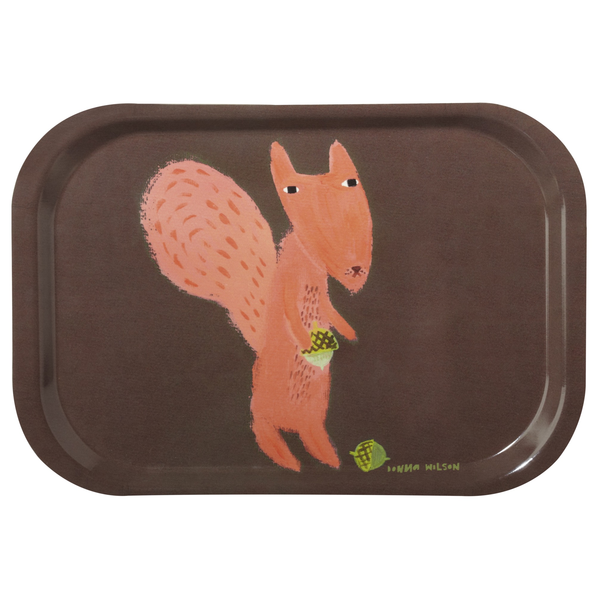 Squirrel tea tray by Donna Wilson