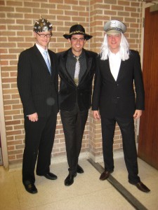 Steve, Mike and I for our Halloween performance