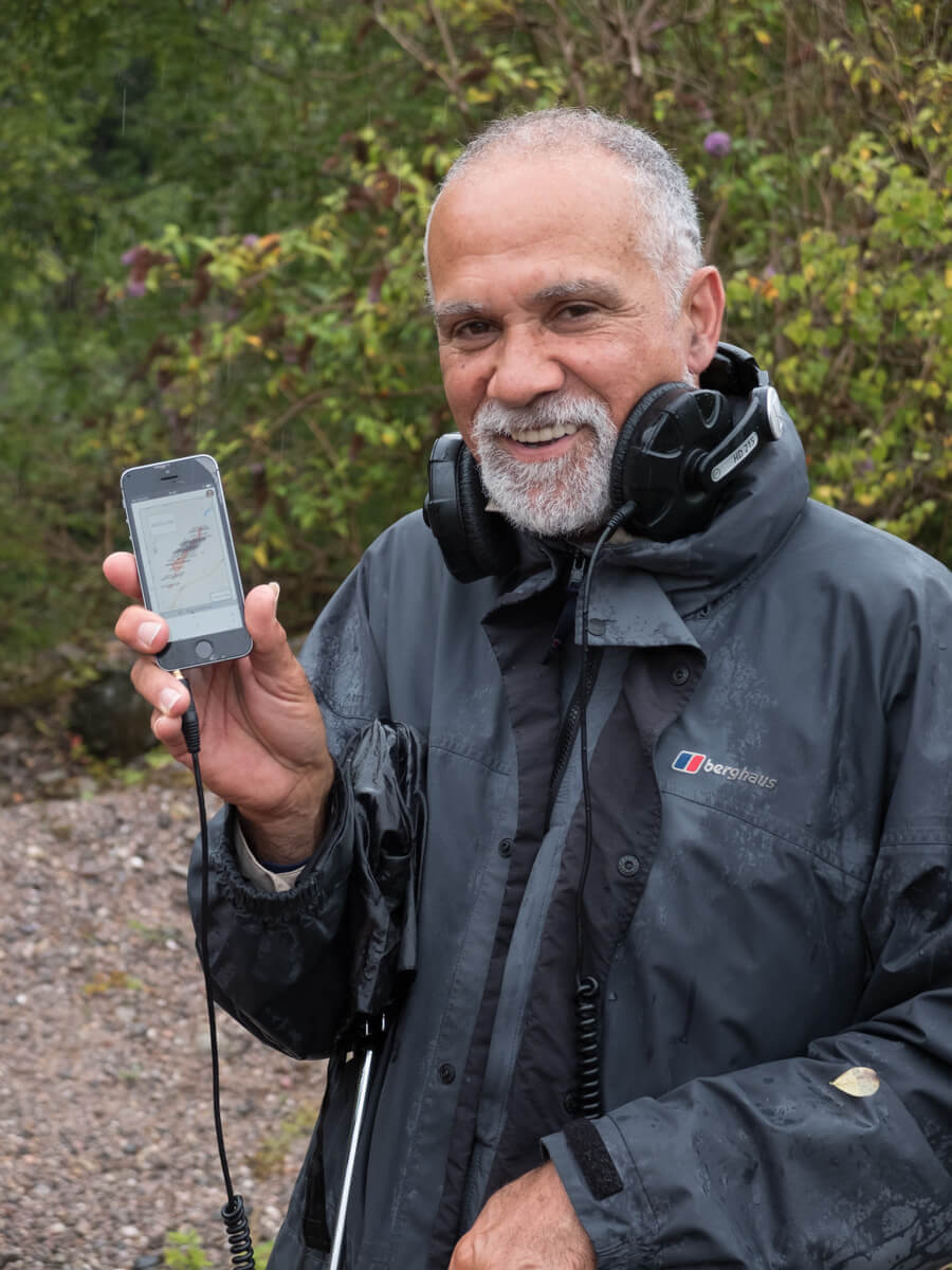 Ralph Hoyte with his GPS smartphone app