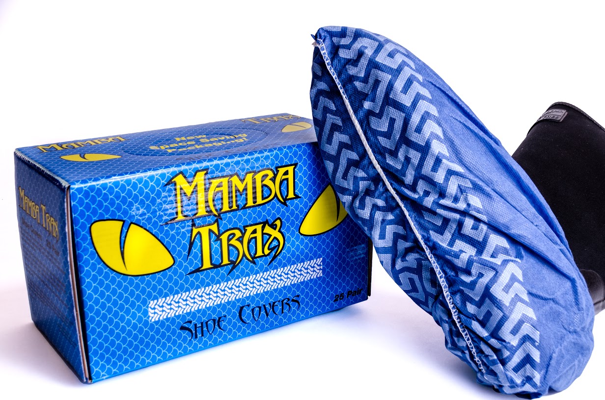 Mamba Trax Shoe Covers - Blue (Box of 