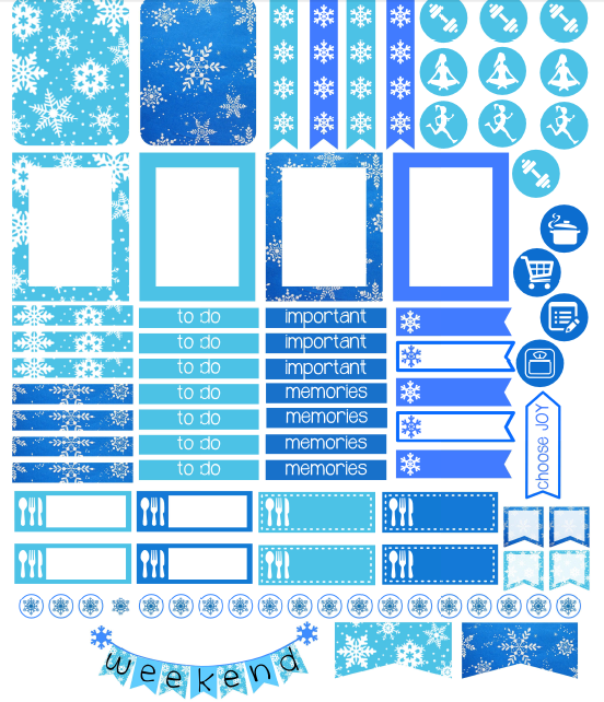 snowflake stickers image