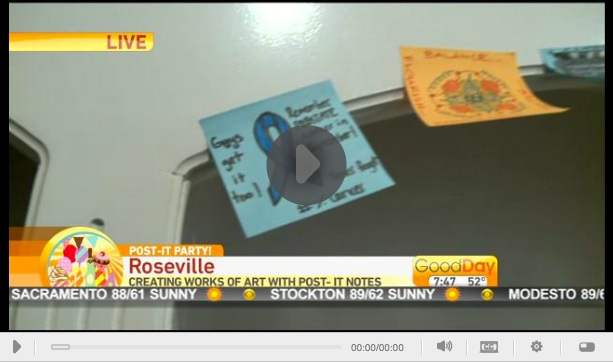 Post-it Note Project on Good Day Sacramento