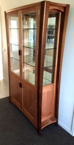 Practical yet classic. Queensland Maple display and storage unit.