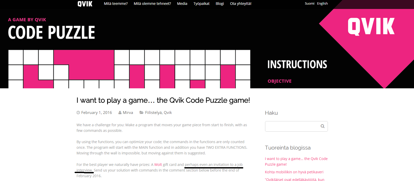 qvik-code-puzzle-challenge-recruitment-game