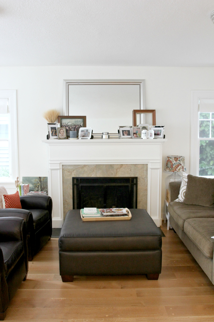 The Grit and Polish - Sissy's Living Room Fireplace