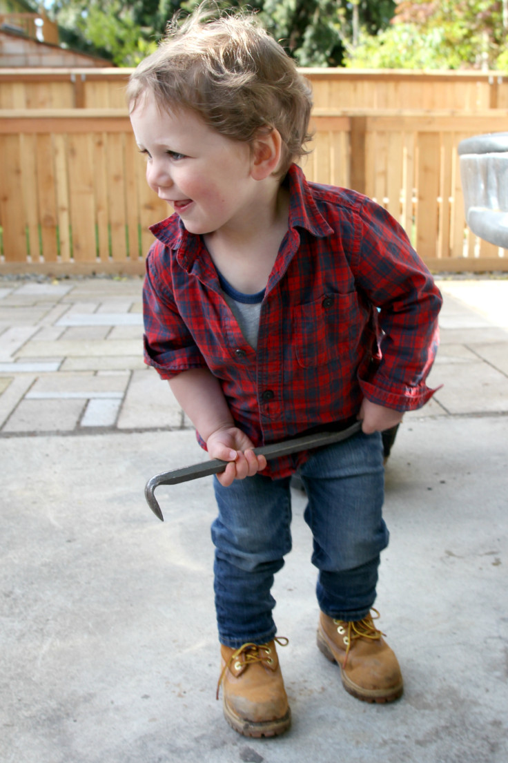 The Grit and Polish - Wilder in his work boots 22 months